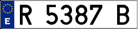 Trailer License Plate